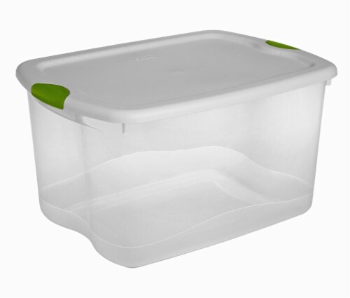 Sterilite 66 Quart Clear Plastic Latching Handle Storage Container Tote, 12  Pack, 12pk - Kroger