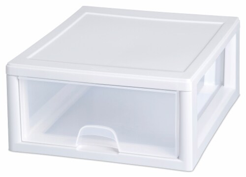 Sterilite 4-Pack 8-Drawers Clear Stackable Plastic Storage Drawer