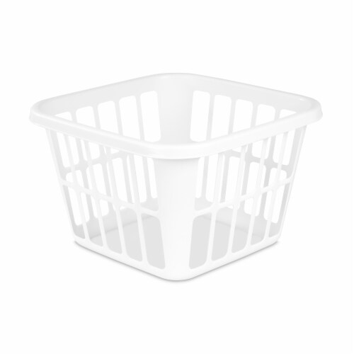 Sterilite Square Laundry Basket - White Perspective: front