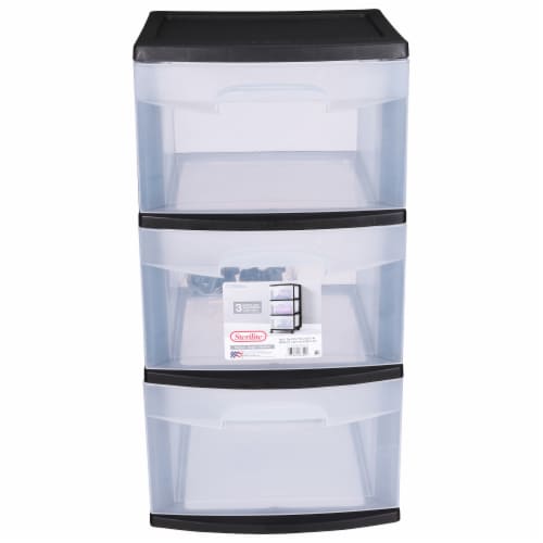 Sterilite Home 3 Drawer Wide Storage Cart Portable Container w/Casters (2  Pack), 1 Piece - Kroger