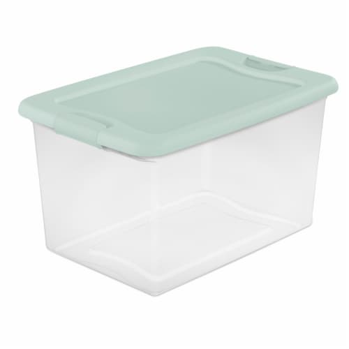 Sterilite 64qt Latching Box Storage Bin - Mindful Mint Perspective: front