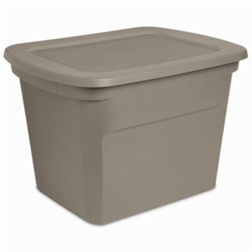 Sterilite Tote with Lid - Hazelwood Perspective: front