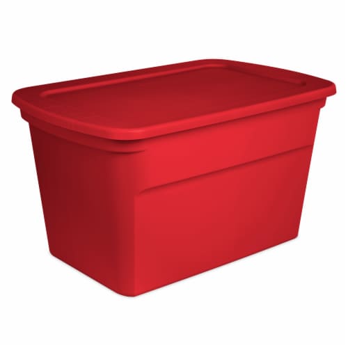 Red Large Plastic Storage Bin, 1 - Kroger