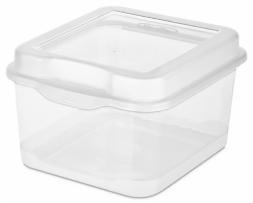 Sterilite Fliptop Box - Clear Perspective: front