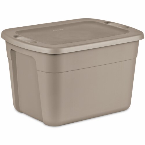 Sterilite 18 Gallon Stackable Plastic Storage Bin Container Box with Lid,  Gray, 1 Piece - Fred Meyer