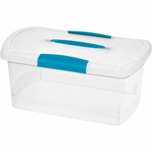 Sterilite 48 Quart Hinged Lid Storage Box Plastic Stackable Bin with Lid, 6  Pack, 1 Piece - Kroger