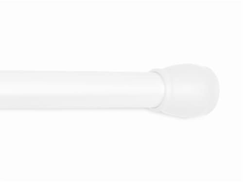 Maytex Luminex Aluminum Tension Shower Curtain Rod - White Perspective: front