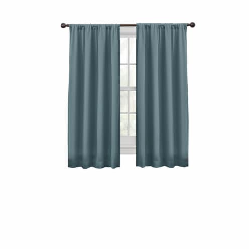 Maytex Jamie Smart Curtain Panel - Teal Perspective: front