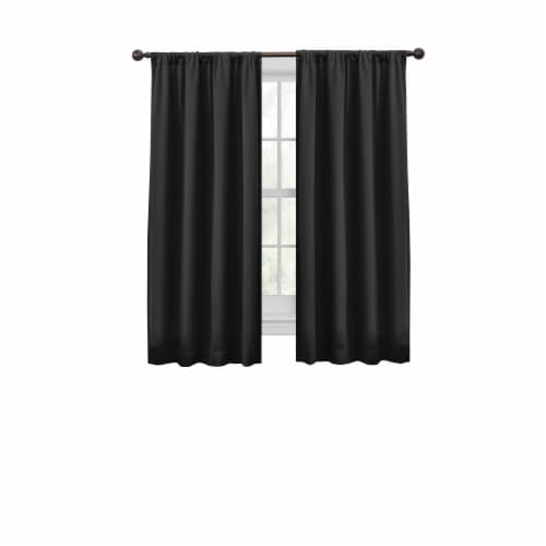Maytex Jamie Smart Curtain Ultimate Light Blocker - Black Perspective: front
