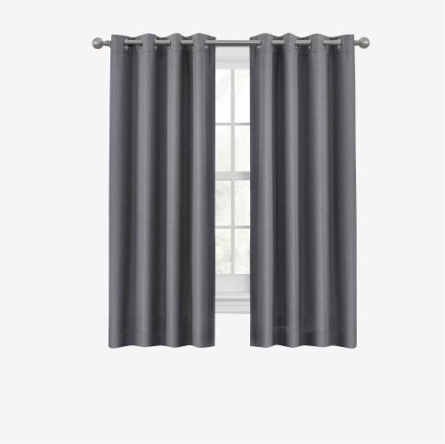 Maytex Mills Sheridan Window Ultimate Light Blocker - Gray Perspective: front