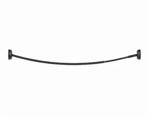 Maytex Mills Luminex Curved Aluminum Shower Curtain Rod - Oil Rubbed Bronze Perspective: front
