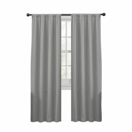 Maytex Jamie Smart Window Panel - Light Gray Perspective: front