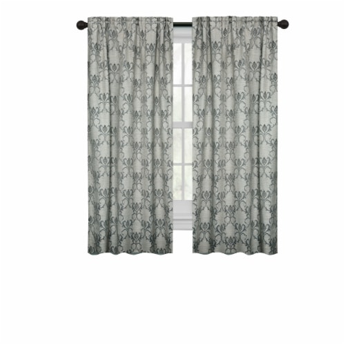 Maytex Mills Selene Wraparound Curtain - Charcoal, 40 x 63 in - Ralphs