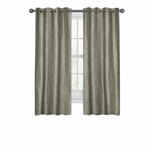 Maytex Mills Gwen Curtains - Taupe Perspective: front