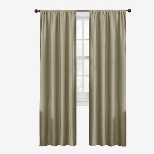 Maytex Mills Smart Julius Window Curtains - Tan Perspective: front