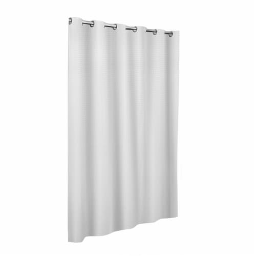 Maytex Mills InstaCurtain Stevenson Shower Curtain - White Perspective: front