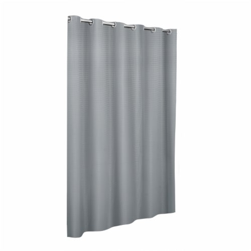 Maytex Mills InstaCurtain Stevenson Shower Curtain - Gray Perspective: front