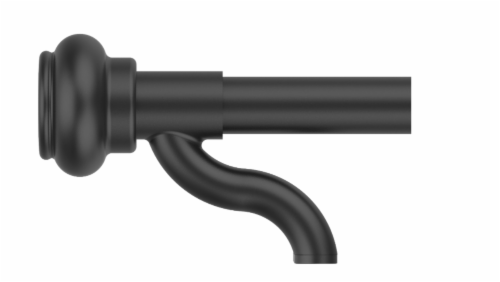 Maytex Mills Easy Install Cafe Rod - Black Perspective: front