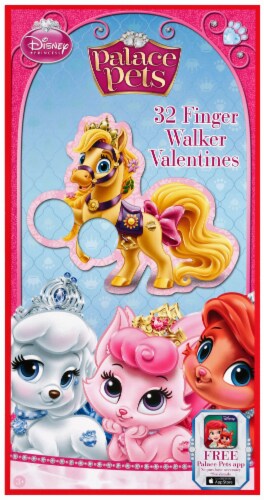 Paper Magic Disney Princess Palace Pets Finger Walker Valentines Perspective: front