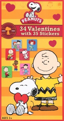 Paper Magic Peanuts Valentines and Stickers Perspective: front