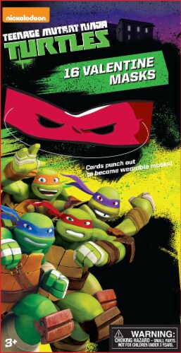Paper Magic Nickelodeon Teenage Mutant Ninja Turtles Valentine Masks Perspective: front