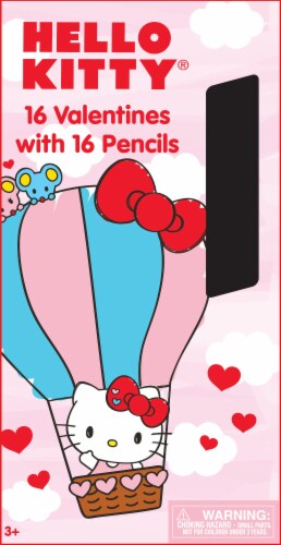 Hello Kitty Valentine's Day Cards with Pencils 