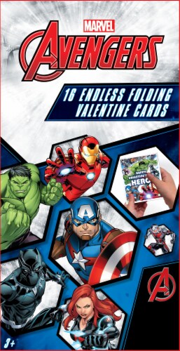 Paper Magic Marvel Avengers Endless Folding Valentines Perspective: front