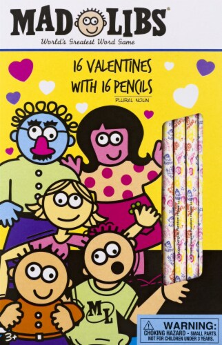 Mad Libs Valentines Book Perspective: front