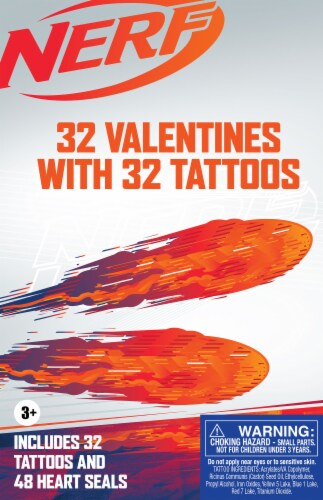 Paper Magic Nerf Valentines with Tattoos Perspective: front