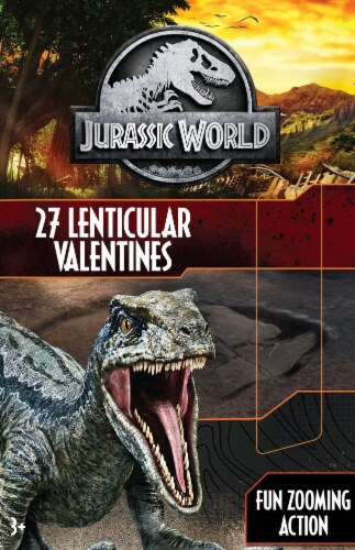 Paper Magic Group® Jurassic World Lenticular Valentine Cards Perspective: front