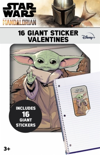 Paper Magic Star Wars™ The Mandalorian Giant Sticker Valentines Perspective: front