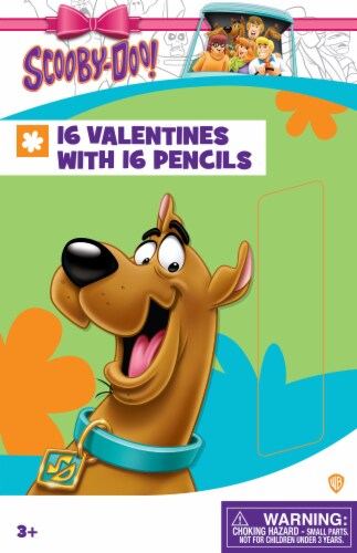 Paper Magic Scooby-Doo! Valentines with Pencils Perspective: front