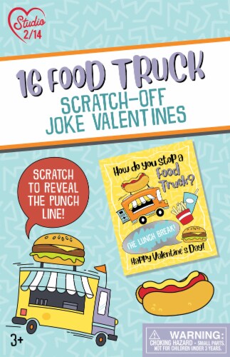 Paper Magic Food Truck Scratch Off Valentines Perspective: front