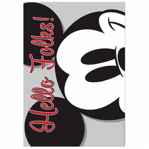 Eureka EU-837552 Mickey Mouse Hello Folks Poster Perspective: front