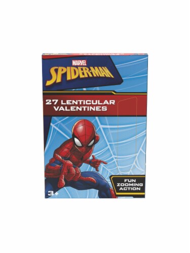 Paper Magic Valentine's Exchange Cards Lenticular Spiderman Perspective: front