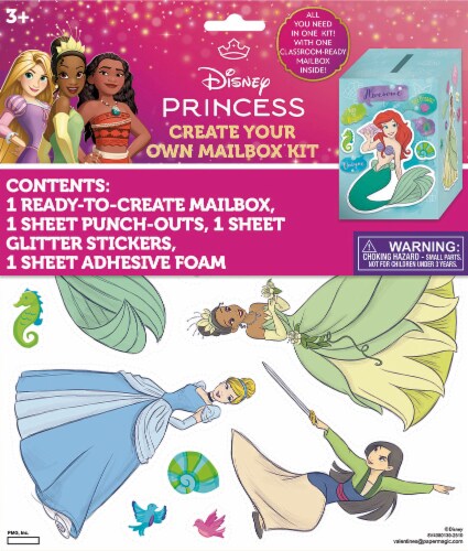 Disney Princess Create Your Own Mailbox Kit Perspective: front