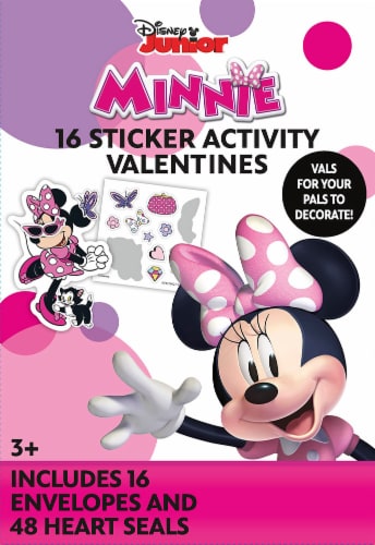 Disney Junior Minnie Valentine's Activity Stickers Perspective: front