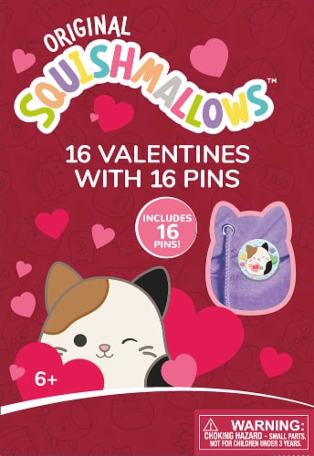 Original Squishmallows™ Valentine's Pins Perspective: front