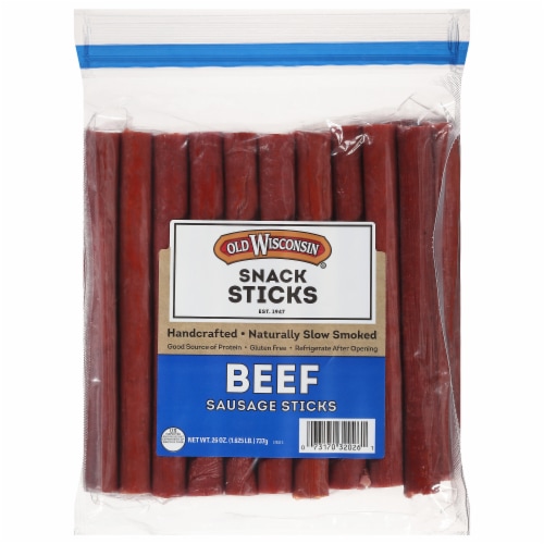 Old Wisconsin® 6-Inch Beef Sausage Snack Sticks Perspective: front
