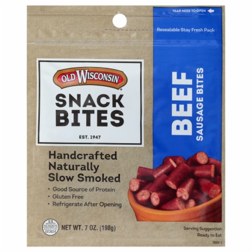 Old Wisconsin Beef Sausage Snack Bites Perspective: front