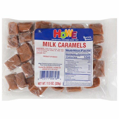 Howe Milk Caramels Perspective: front