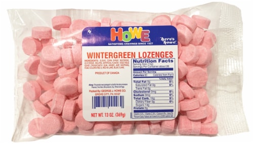 Howe Wintergreen Lozenges Perspective: front