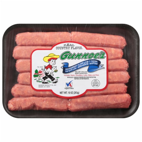 Gunnoe's Country Sausage Links Perspective: front
