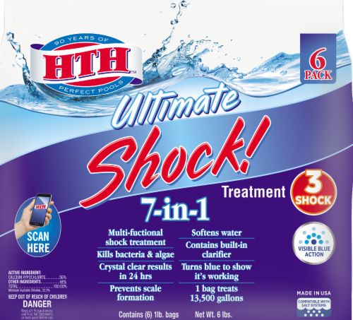 HTH Ultimate Shock! Water Treatment, 6 ct / 1 lb - King Soopers