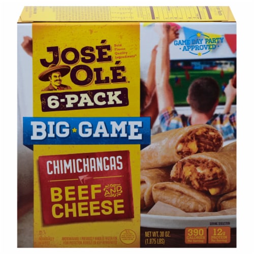 Jose Ole Big Game Beef and Cheese Chimichanga Multi Pack Perspective: front