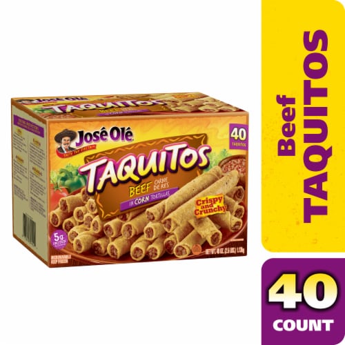 Jose Ole Shredded Beef Corn Taquitos Perspective: front