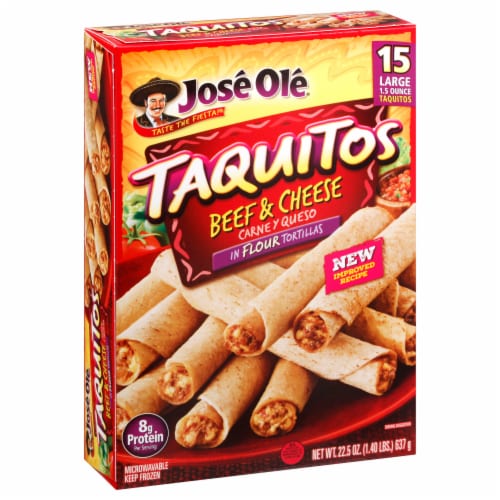 Jose Ole® Flour Tortilla Beef & Cheese Taquitos Perspective: front