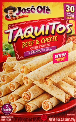 Jose Ole Beef & Cheese Flour Taquitos Perspective: front