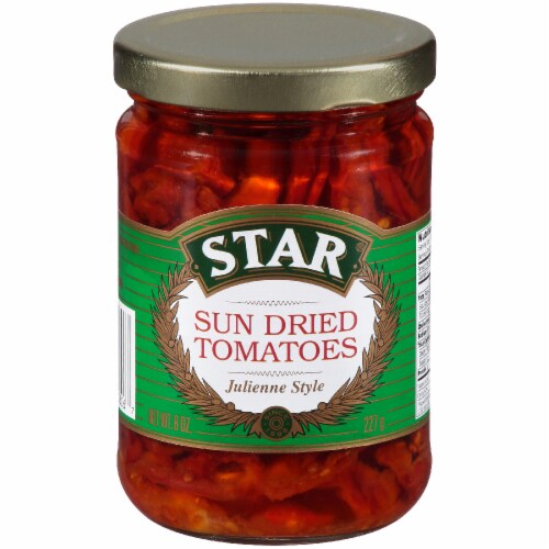 Star Julienne Style Sun Dried Tomatoes Perspective: front
