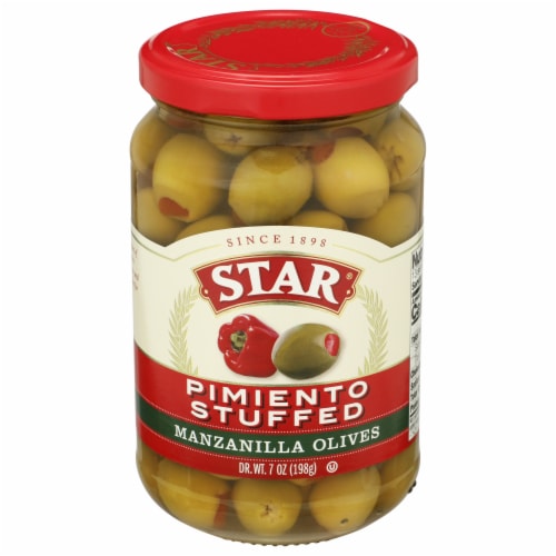 STAR Pimento Stuffed Manzanilla Olives Perspective: front